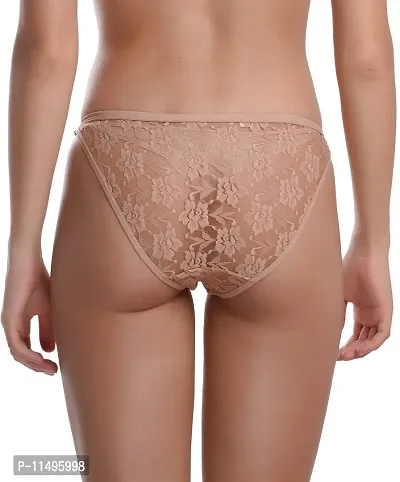 Madam Women's and Girls Low Waist Full Net Sexy Bikini Panty (Pack of 3)-thumb3