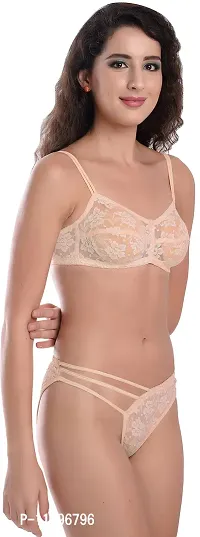 Madam PremiumFull Net Bridal Honeymoon Bikini Bra & Panty Set ( Pack of 1)-thumb4