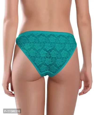 Madam Fancy Lycra Full Net Designer Girls/ Women Bikini Panty-thumb3