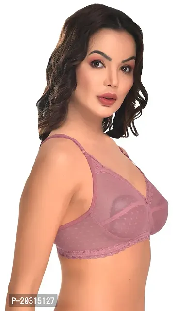 Stylish Fancy Net Solid Bras For Women Pack Of 1-thumb2