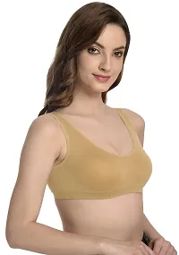 Madam Air Bra, Sports Bra, Stretchable Non-Padded and Non-Wired Bra for Women and Girls,Free Size (Pack of 1)-thumb3