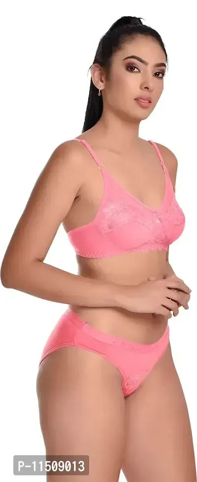 Madam Designer Bra & Panty Set for Women ll Ladies and Girls Lingerie Set Pink-thumb2