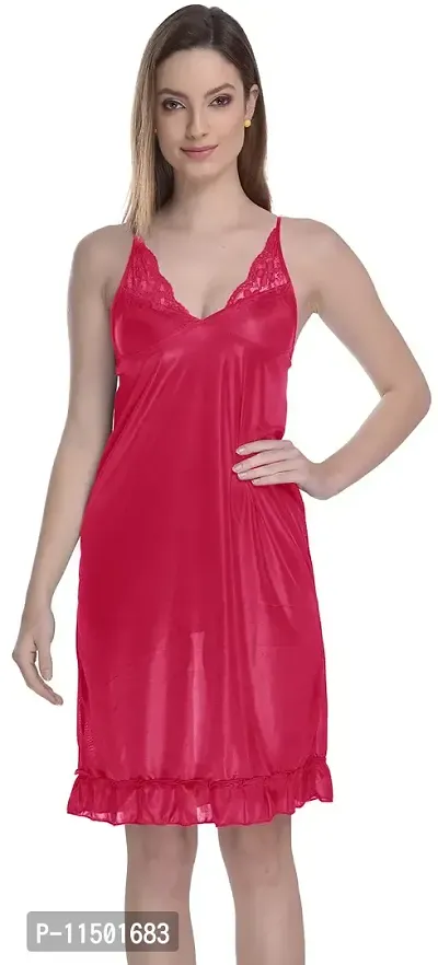 Madam Satin Nighty | Hot Dress for Honeymoon | First Night Anniversary for Women | Sexy Night Dress | Nighty for Women Rani