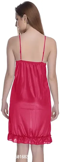 Madam Satin Nighty | Hot Dress for Honeymoon | First Night Anniversary for Women | Sexy Night Dress | Nighty for Women Rani-thumb3