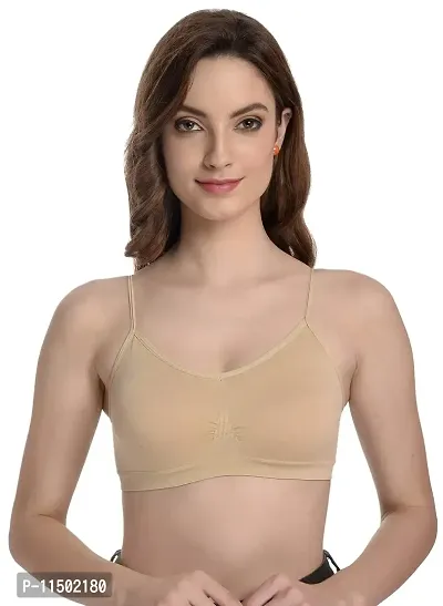 Madam Air Bra, Sports Bra, Stretchable Non-Padded and Non-Wired Bra for Women and Girls,Free Size (Pack of 1)-thumb0
