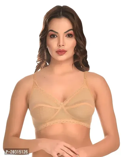 Stylish Fancy Net Solid Bras For Women Pack Of 1