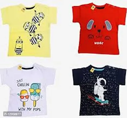Stylish Fancy Cotton Shirts For Kids Pack Of 4