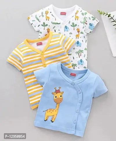 Stylish Fancy Cotton Shirts For Kids Pack Of 3-thumb0