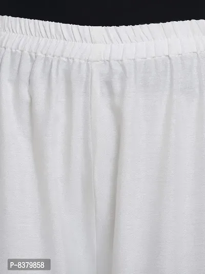 YOLKI Cream Palazzo Parallel Pant for Womenrsquo;s Size XL to 5XL-thumb4