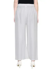 YOLKI Cream Palazzo Parallel Pant for Womenrsquo;s Size XL to 5XL-thumb2