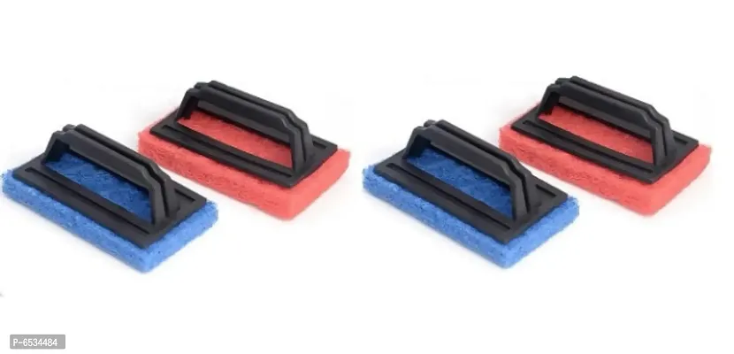 Daily Fest Tile Cleaning Multipurpose Scrubber with Brush Handle (Set of 4)-thumb0