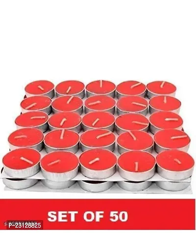 Set of  50 Candles  red color