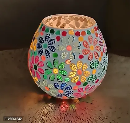 Bombay Aesthetics Handmade Mosaic Turkish Votive Tealight candle holder