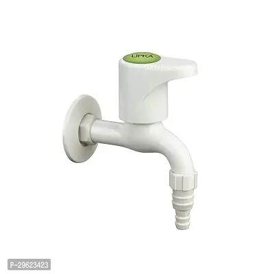 Jai Om Sons Royal King Nozzle Bib Cock With Flange 100% Ptmt  Hot  Cold Water Easy Flow  Kitchen Bathroom Wash Basin And Outdoor Faucet  Wall Mounted Royal King Nozzle Short Body-thumb0