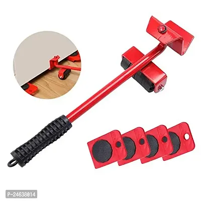 Divviks Furniture Shifting Tool/Heavy Weight Lifting Tool and Mover Tool Set Easy Furniture Shifting Tool Set/Furniture Lifter (Red)-thumb0