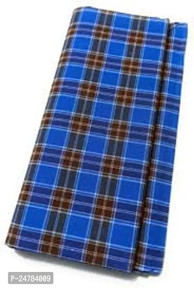 Divviks Mens Cotton Multi Color Lungis for Men 2 meter (Set of 2, Multi Colour) || Assorted Checks