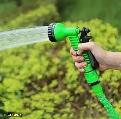 Divviks Seven Mode Pattern High Pressure Garden Hose Nozzle Water Spray Gun Green Colour Pack of 2-thumb0