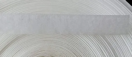 Divviks heavy grip Loop tape for stiching Window Mesh, Insect net and Multipurpose., (25 mtrs tape 20 mm width White)