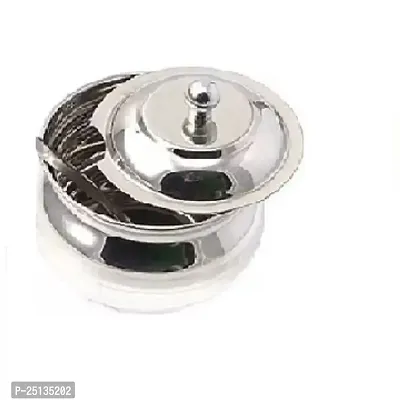 Divviks  Stainless Steel Ghee Pot With Spoon and lid.-thumb0