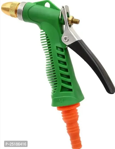 Divviks Water Spray Gun Brass Nozzle Trigger High Pressure Water Spray Gun for Car/Bike/Plants Pressure Washer water Nozzle Green Color-thumb0