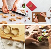 12 Pcs Set Cookie Cutter Pastry Fruit Molds Stainless Steel Heart Flower Round Star Biscuit Cutting Mould-thumb3