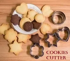 12 Pcs Set Cookie Cutter Pastry Fruit Molds Stainless Steel Heart Flower Round Star Biscuit Cutting Mould-thumb2