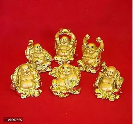 Laughing Buddha Set Of 6-thumb0