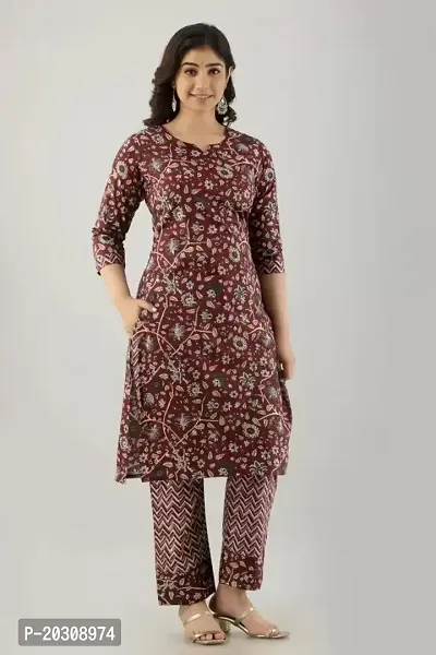 Women Pure Cotton Kurta and Pant Set