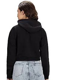 MH Mode Womens Cotton BTS Printed Crop Hooded Sweatshirt-thumb1