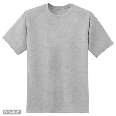 Mens Tshirt Grey, Round Neck, Half Sleeves, BINGGO Fashion, XL and L-Size-thumb0