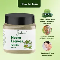 Banlieue Neem Leaves Powder Natural Herbal Powder for Skin and Hair Care-thumb4