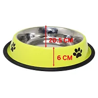 Premium Quality Non-Slip Stainless Steel Pet Feeding Bowl | Food Bowl for Dogs and Cats-thumb1