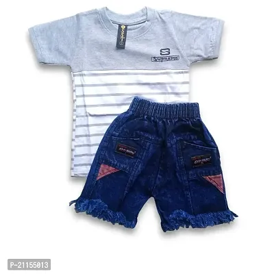 Kid clothing set for boys (2-3 Years, Grey)