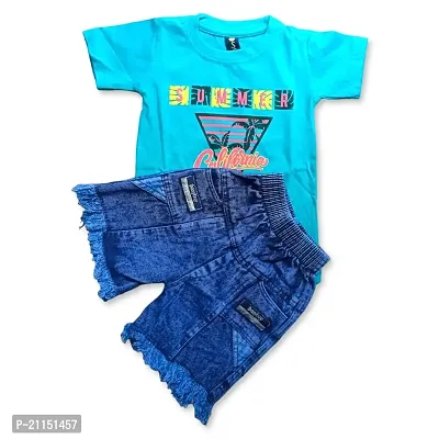 Kid clothing set for boys (3-4 Years, Sky)