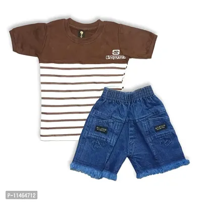 Brown T-shirt  Shorts-thumb0