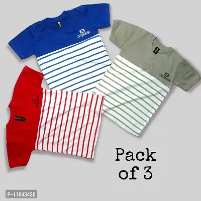Boys T-shirt Pack Of 3-thumb0