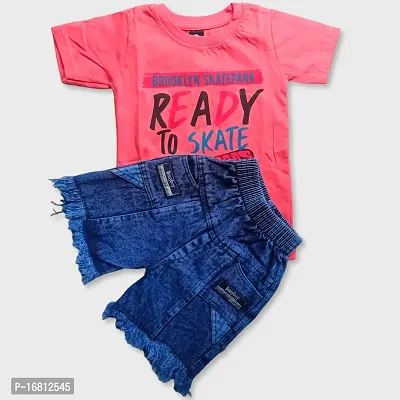 Pink T Shirt and Shorts Set