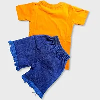 Yellow T Shirt and Shorts Set-thumb1