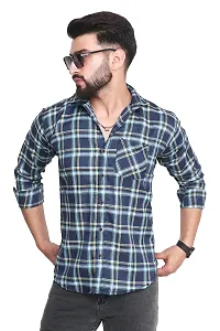 Trendy Polycotton Checkered Casual Shirt For Men-thumb1