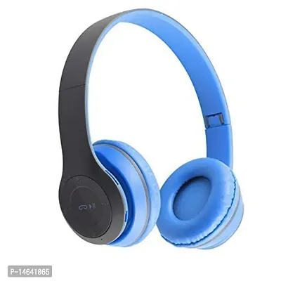 P47 Wireless On Ear Headphones with Stereo Memory Card Support Bluetooth Headset-thumb0