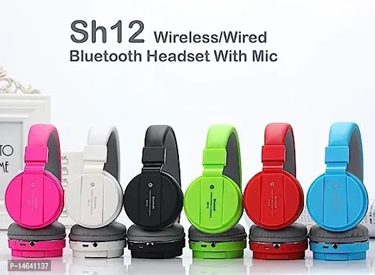 SH-12 Wireless Bluetooth Over the Ear Headph