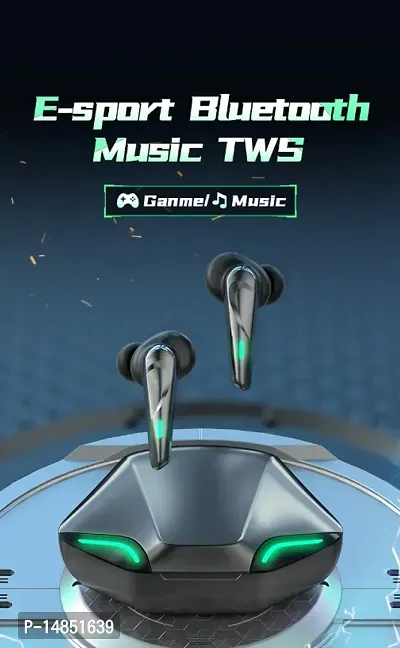 TWS GAMING + LISTNING DUAL MODE EARBUDS BLACK Bluetooth Headset  (Black, True Wireless)