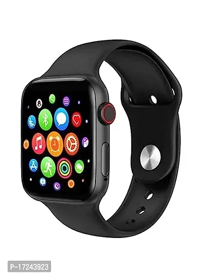Stonx T500 Smart Watch Bluetooth Smart Wrist Watch With Touch Screen For Smartphones Bluetooth Smart Unisex Watch For Boys Girls Men And Women Smart Watch Black Color-thumb0