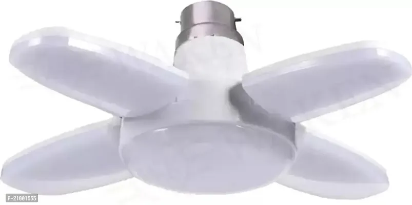 LED Bulb Lamp B22 Foldable Light, 25W 4-Leaf Fan Blade Bright LED Bulb with Angle Adjustable Home Ceiling Lights, AC160-265V, Home Decorati