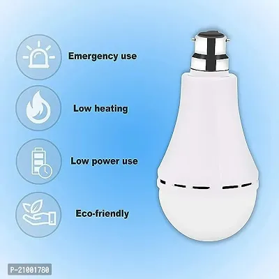 12W Emergency Led Bulb ndash; | Battery Operated Inverter Bulb for Home |B22 Charging Bulb, Emergency Led Bulb Rechargable With Upto 4 Hrs. Backup | For Home,Office,Hospital ndash; Cool White,6500K- Pack of 1-thumb0