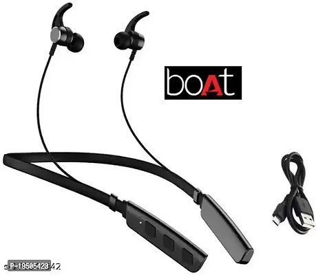 Bluetooth Wireless Earphone With Ipx5 Sweat Resistant Black-thumb0