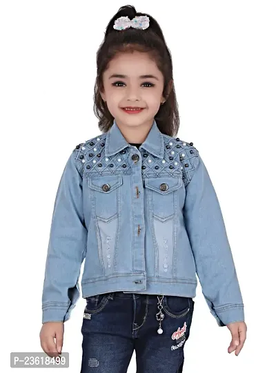 Stylish Glamorous Kids Denim Jacket-thumb0