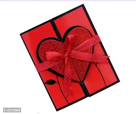 Beautiful Gift, Red Black Greeting Card