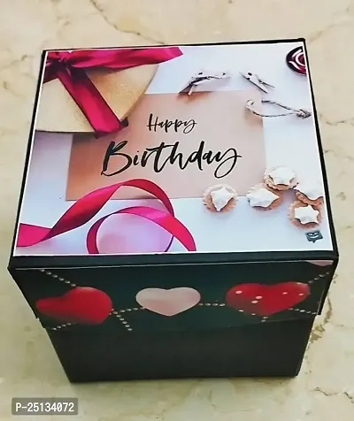 Beautiful Gift, Happy Birthday Gift Box White
