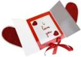 Beautiful Gift, Red Black Greeting Card-thumb1